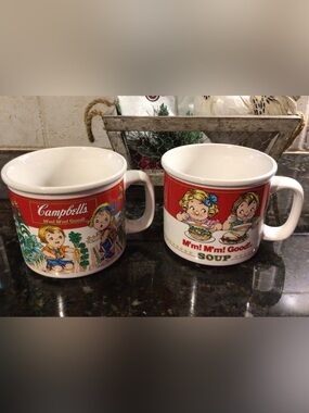 Vintage 1993 Campbell Soup Mugs